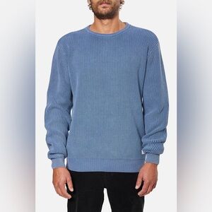 Katin NWOT The Swell Knit Crew Neck Sweater Washed Blue Men’s XL